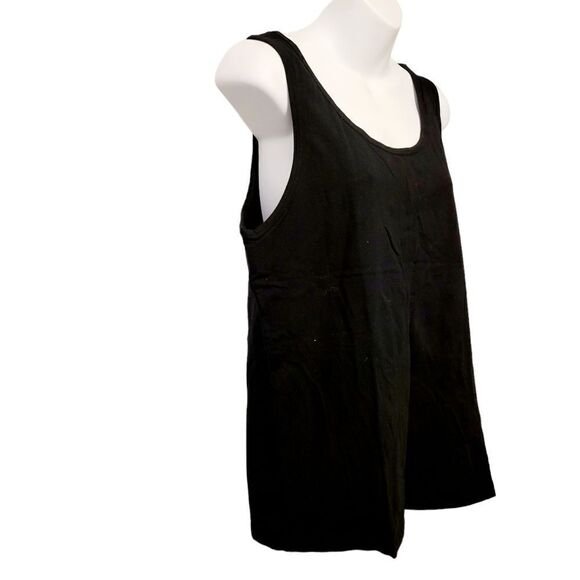 2/$20 Joe Fresh Plain Black Tank Top Size: XXL - Picture 2 of 5